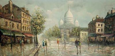 Montmartre sous la pluie, marie kroyer